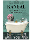 Cute Kangal Co Bath Soap Wash You Paws Gift For Dog Lovers Vertical Poster