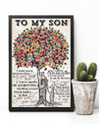 Colorful Tree You Will Never Lose Dad Gift For Son Vertical Poster