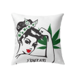 Stower Girl Feminism Marijuana Unique Pillow Cover