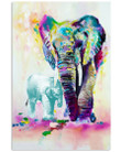 Colorful Elephant Autism Awareness Gift For Autism Son Vertical Poster