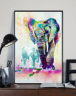Colorful Elephant Autism Awareness Gift For Autism Son Vertical Poster