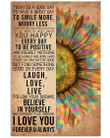 Autism Sunflower Follow Your Dream Gift For Autism Mom Vertical Poster