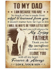Son Gift For Dad Thank For Your Sacrifices Vertical Poster