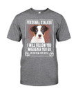 Jack Russell Terrier Personal Stalker St. Patrick's Day Guys Tee