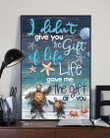 The Gift Of You Sea Turtles And Crabs Vertical Poster