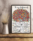 Colorful Tree My Angel Standing By Meaningful Gift For Godparents Vertical Poster