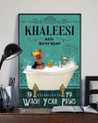 Khaleesi Green Bath Soap Wash You Paws Gift For Dog Lovers Vertical Poster