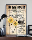 Always Be My Loving Mother Sunflower Daughter Gift For Mom Vertical Poster