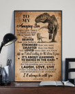 Laugh Love Live T Rex Mom Gift For Son Vertical Poster