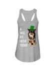 Long Haired Chihuahua Irish Today St. Patrick's Day Printed Ladies Flowy Tank