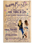 Good Friends Care For Each Other Gift For Bestie Vertical Poster