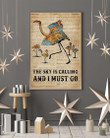 Dictionary The Sky Is Calling And I Must Go Flamingo Vertical Poster