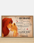 Lion Family Happily Ever After Gift For Husband Horizontal Poster