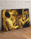Gift For Saxophone Players Man With Yellow Saxophone Matte Canvas