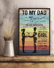 You Are Appreciated Daughter Gift For Dad Vertical Poster