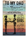 You Are Appreciated Daughter Gift For Dad Vertical Poster