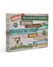 Without Golden Doodle My Heart Would Be Empty Gift For Dog Lovers Matte Canvas