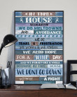 In This House Ww Don't Go Down Without A Fight Gift For Family Vertical Poster