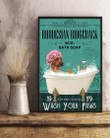 Dog Rhodesian Ridgeback Bath Soap Gift For Dog Lovers Vertical Poster