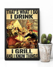 Camping That's What I Do I Drink Vertical Poster