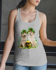Golden Retriever Wear Top Hat And Pot Of Gold St Patrick's Day Gift Ladies Flowy Tank