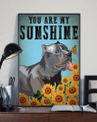 Cane Corso You Are My Sunshine Gift For Dog Lovers Vertical Poster