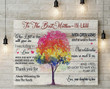 To The Best Mother In Law With Open Arms Tree Horizontal Poster
