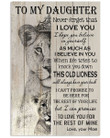 To My Daughter Never Forget That I Love You Lion Queen Vertical Poster