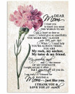 Dear Mom I Thank You And Love You So Much Flower Vertical Poster