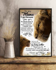 To My Mama From Son You Are So Much Of Me Lion Queen Vertical Poster