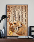 To My Mom You Are The World Lion Queens Horizontal Poster