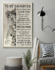 To My Daughter Never Forget That I Love You Lion Queen Vertical Poster