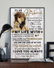 To My Husband You Are My Everything Lion Vertical Poster
