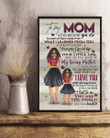 To Mom I Love You Daughter And Mom Pattern Vertical Poster