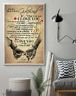 To My Beautiful Girlfriend Love You To The Moon And Back Hand Vertical Poster