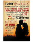 To Husband I Love You More Than Words Can Show Couple Vertical Poster