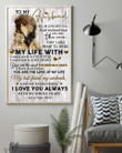 To My Husband You Are My Everything Lion Vertical Poster