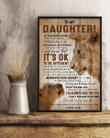 To My Daughter Love You For The Rest Of My Life Vertical Poster