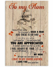 Son To My Mom Be Your Little Boy Heart Pattern Vertical Poster