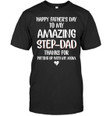 Happy Father's Day To My Amazing Step Dad Black Guys Tee