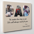 We Will Always Reach For You Dad Custom Name And Photo Matte Canvas
