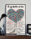 To My Mother In Law Brought Up Your Son Tree Vertical Poster