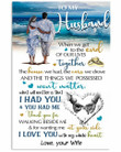 To Husband Get To The End Couple Beachside Vertical Poster