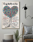 To My Mother In Law Brought Up Your Son Tree Vertical Poster