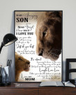 To My Amazing Son Lion King How Much I Love You Vertical Poster