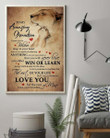To My Amazing Grandson From Grandma Lion Vertical Poster