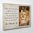 Custom Name And Photo Cute Dog In Your Heart Matte Canvas