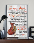 To Mom How Far I Go In Life Unique Fox Pattern Vertical Poster