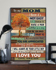 To Mom I Can Pay You Back Orange Tree Pattern Vertical Poster