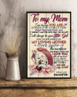 To My Mom You Are My World Lovely Unicorns Vertical Poster
